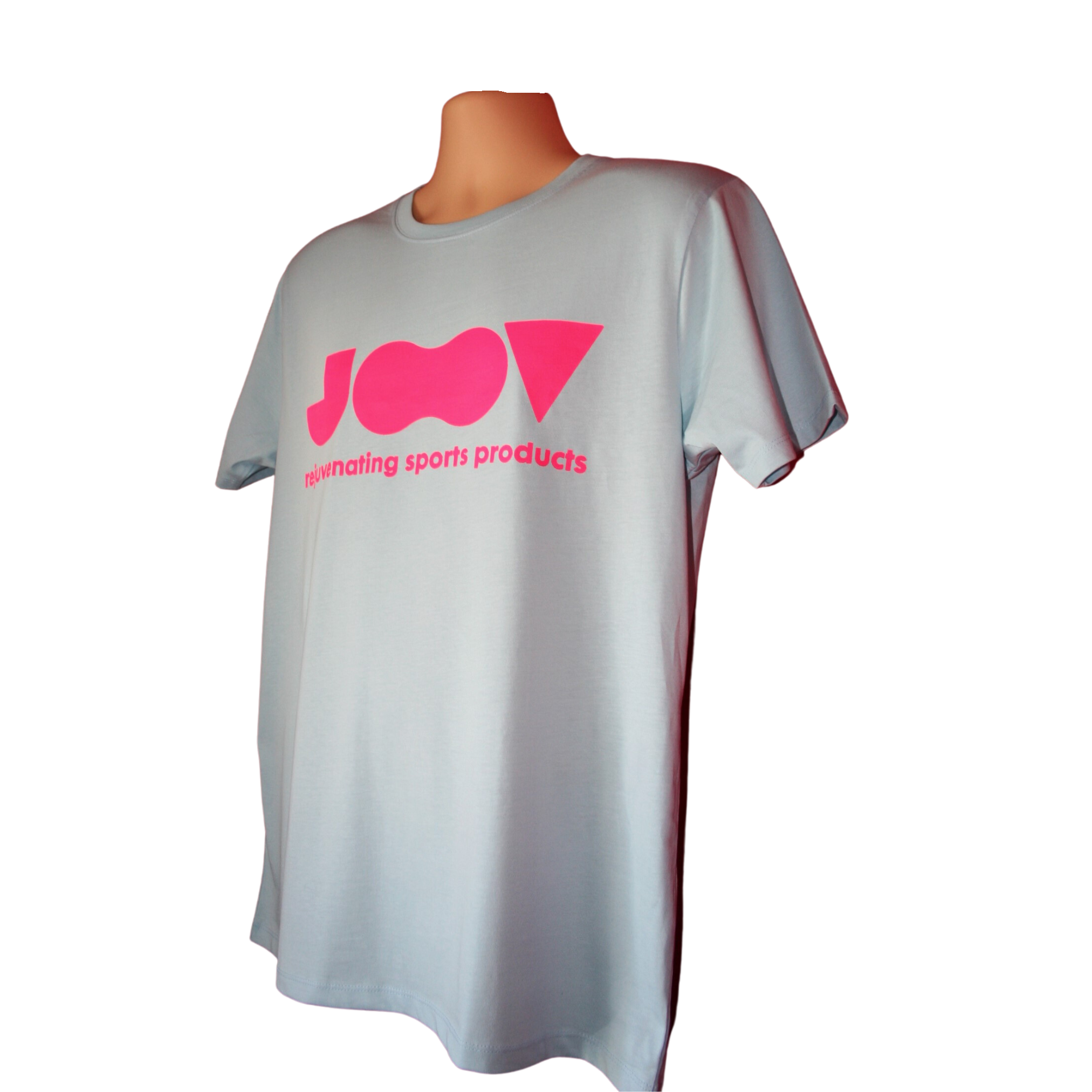 JOOV Tshirt: AquaMarine + Neon Pink